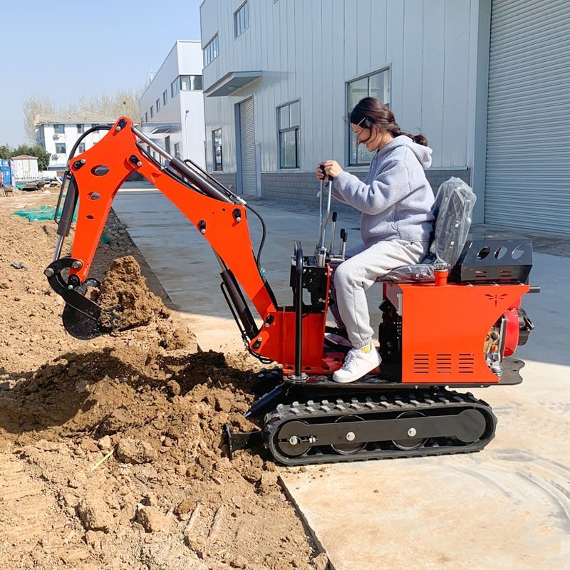 小型挖掘機挖土機微型掘土機農用家用工程果園大棚迷你勾機1噸2,定價