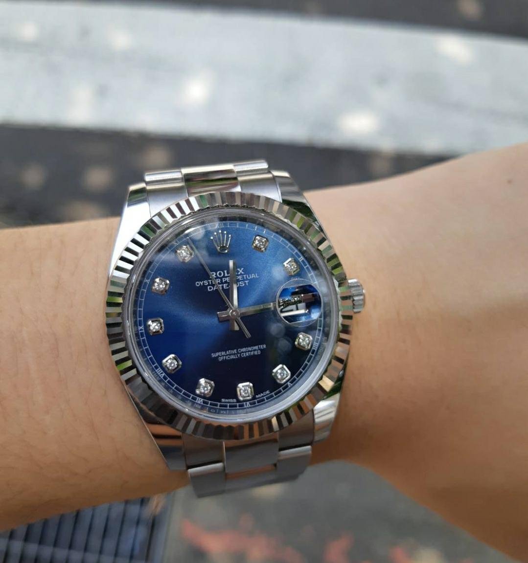 【已交流】勞力士 126334G ROLEX 藍面 十鑽 126334 原鑽時標 白金 太陽圈 DATEJUST DJ