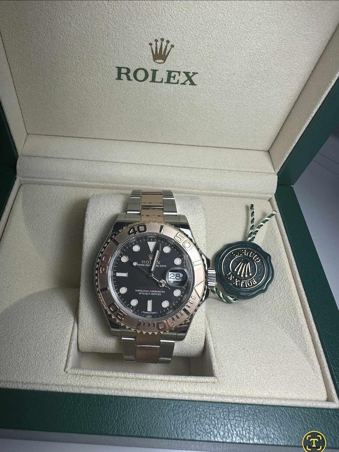 #史丹力名錶交流 勞力士 116621 ROLEX 18k永恆玫瑰金 遊艇 Yacht-master 40mm