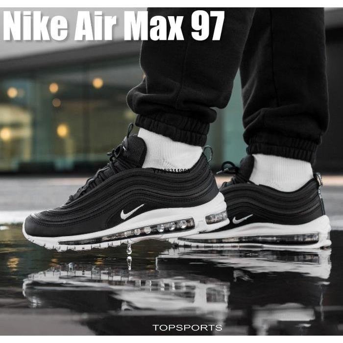 Nike Air Max 97 黑子彈反光黑白氣墊銀彈921826-001 復古男女鞋慢跑鞋