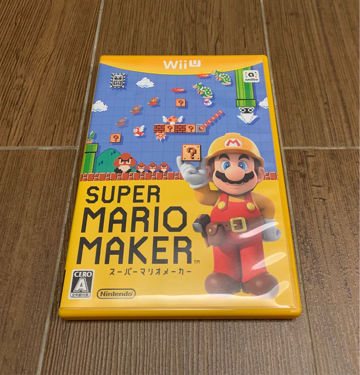 免運（無刮美品）Wii U 瑪莉歐製作大師【Super Mario Maker 】日版日文