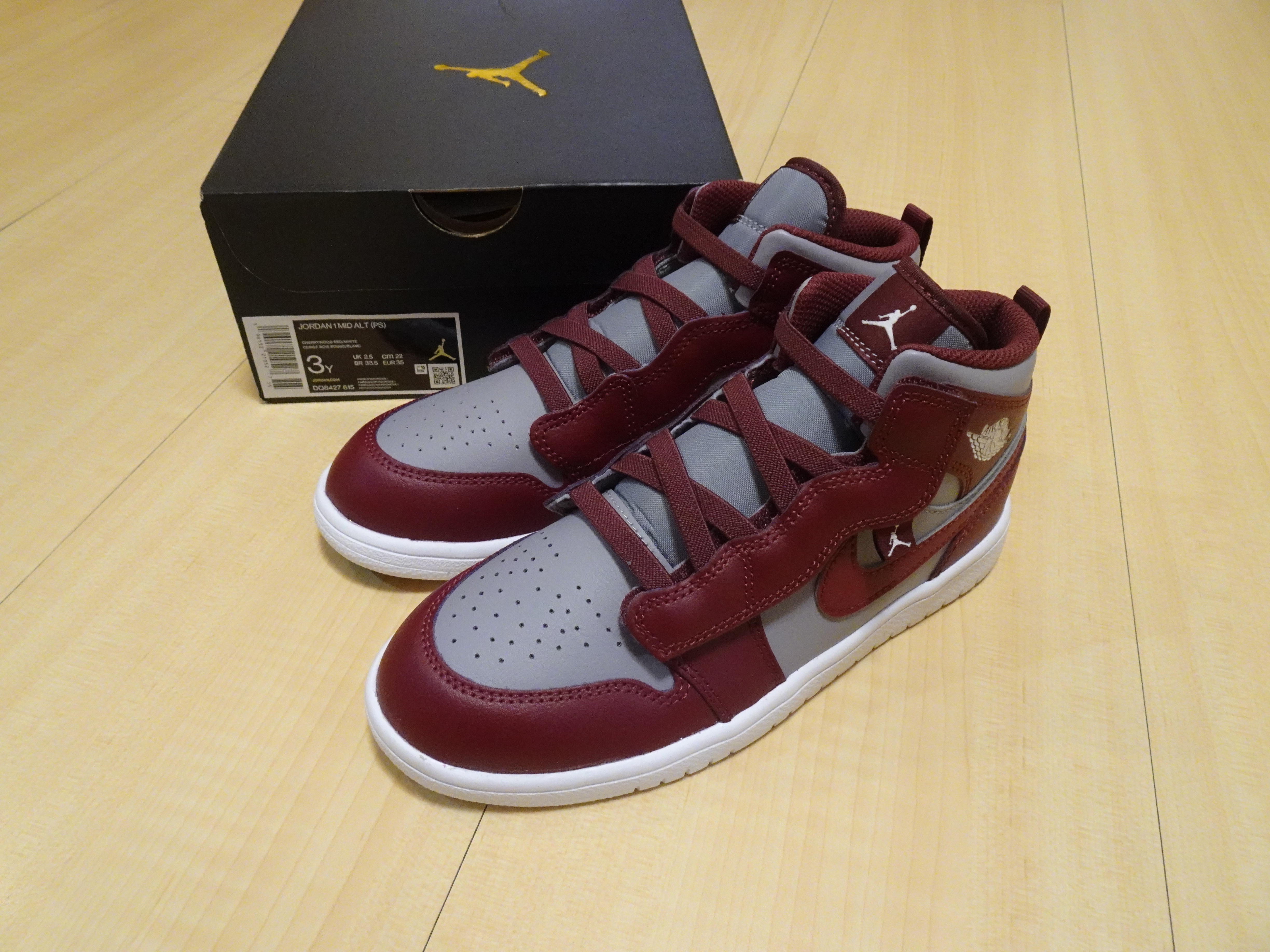 Nike Air Jordan 1 Mid ALT PS AJ1 喬丹一代櫻木花道灰紅灌籃高手魔鬼