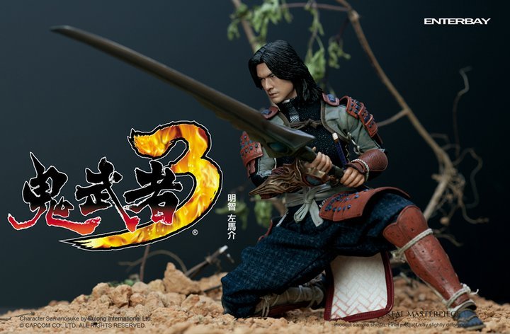 HOT TOYSホットトイズ 鬼武者3 フィギュア 明智左馬之助 1/6レア 