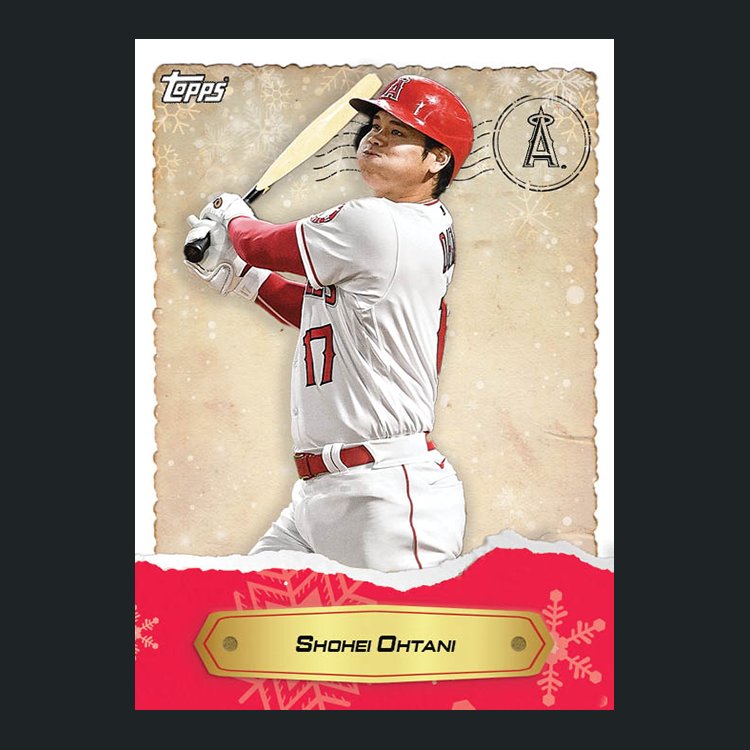 大谷翔平球員卡2022 Topps MLB Holiday Card 19 聖誕節紀念款| Yahoo