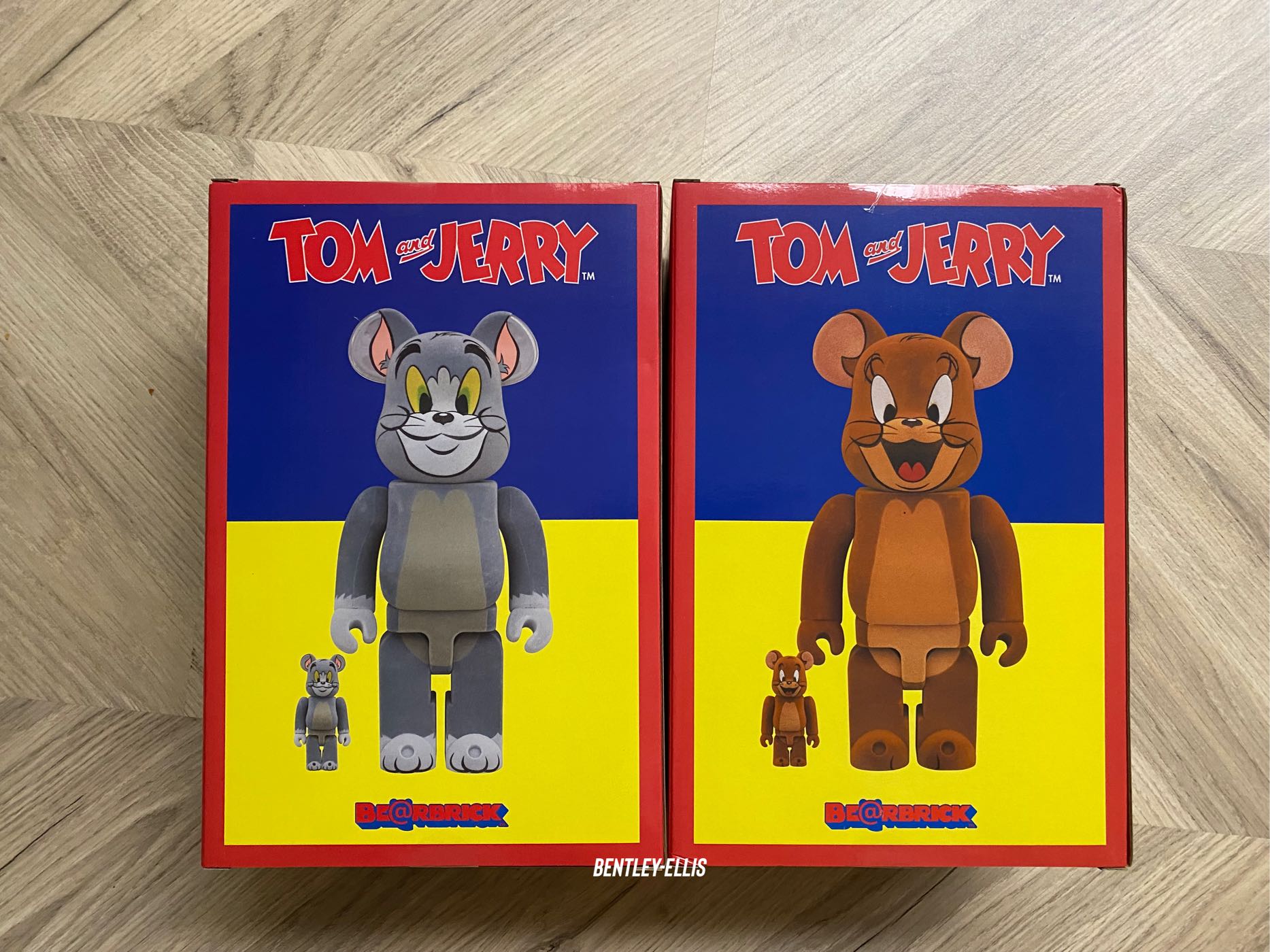 ￼BE@RBRICK   bearbrick TOM AND JERRY 湯姆貓 傑利鼠 植絨款 100％ &amp; 400％