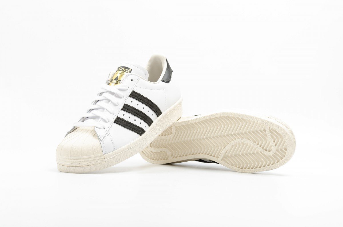 現貨- Adidas Superstar 80S 黑白金標奶油底貝殼頭G61070 | Yahoo奇摩拍賣