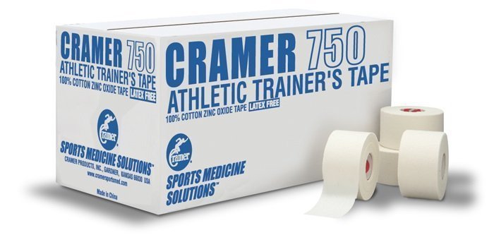 美國克拉瑪750教學用貼布 Cramer 1.5吋 運動白貼 一箱(32卷)+皮膚膜20卷 下標賣場