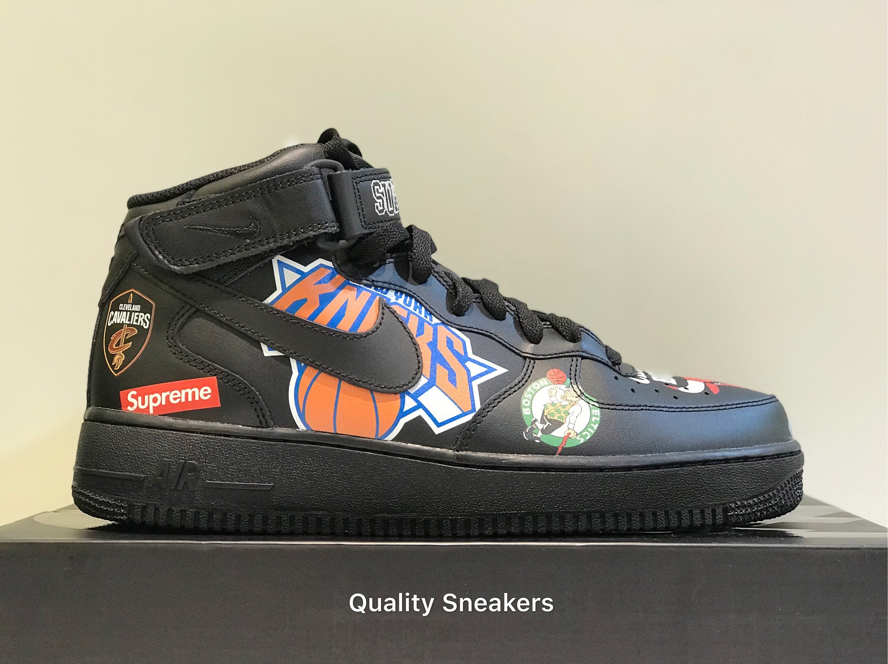 現貨- Supreme x Nike Air Force 1 NBA 黑色AQ8017-001 | Yahoo奇摩拍賣