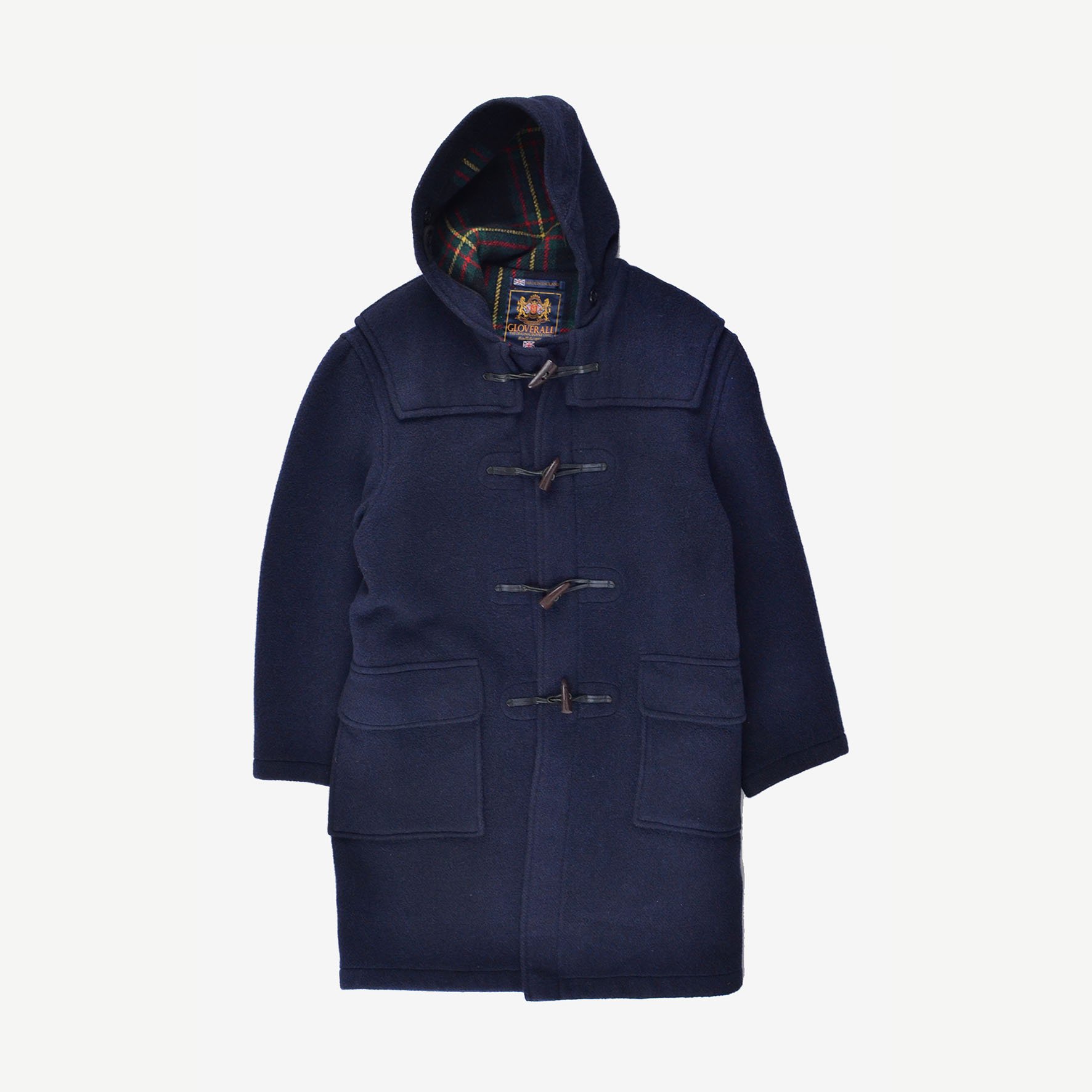 已售出GLOVERALL DUFFEL Long Coat 長版英國製L 深藍牛角大衣學院村上