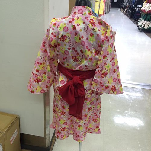 日本童裝兒童日本和服甚平浴衣衣服+裙子+ 兵兒帶三件組#140CM 日本空運