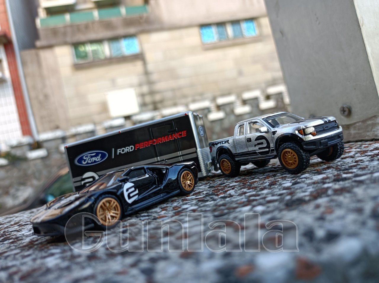 皮卡改裝拖車 運輸車套裝 1:64模型 F150 SVT 福特野馬 雪佛蘭Camaro 道奇Magnum F-150