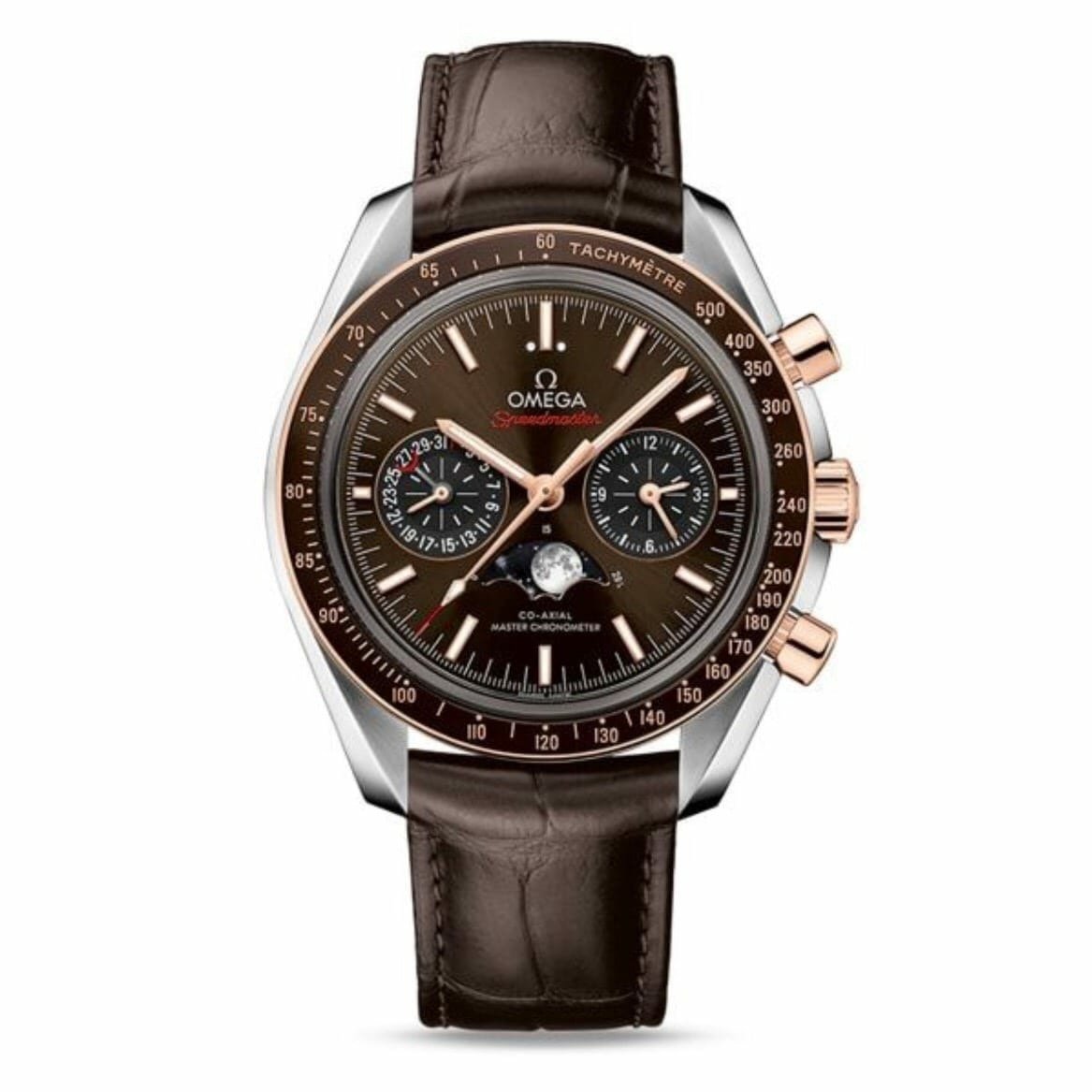 【玩錶交流】全新品 OMEGA Speedmaster 玫瑰金超霸月相登月 9904導柱輪 30423445213001