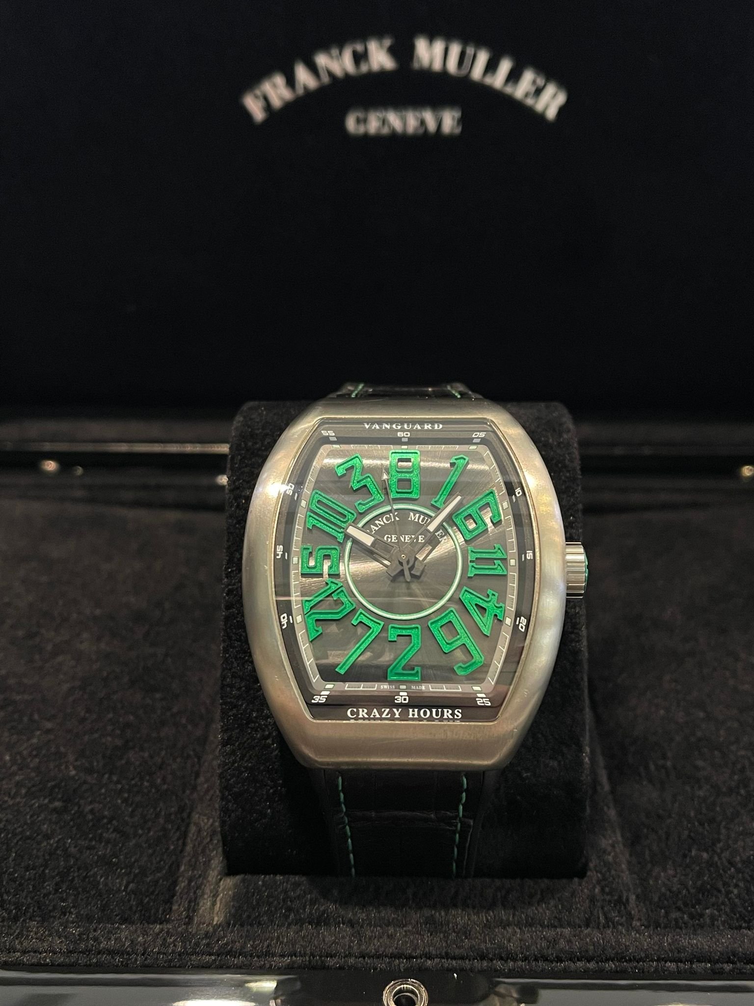 FRANCK MULLER 法蘭穆勒 Vanguard Crazy Hours Green Titanium  鈦金屬綠