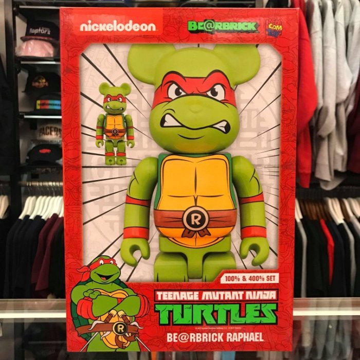 BEETLE BE@RBRICK NINJA TURTLES RAPHAEL 紅色忍者龜拉斐爾100% 400