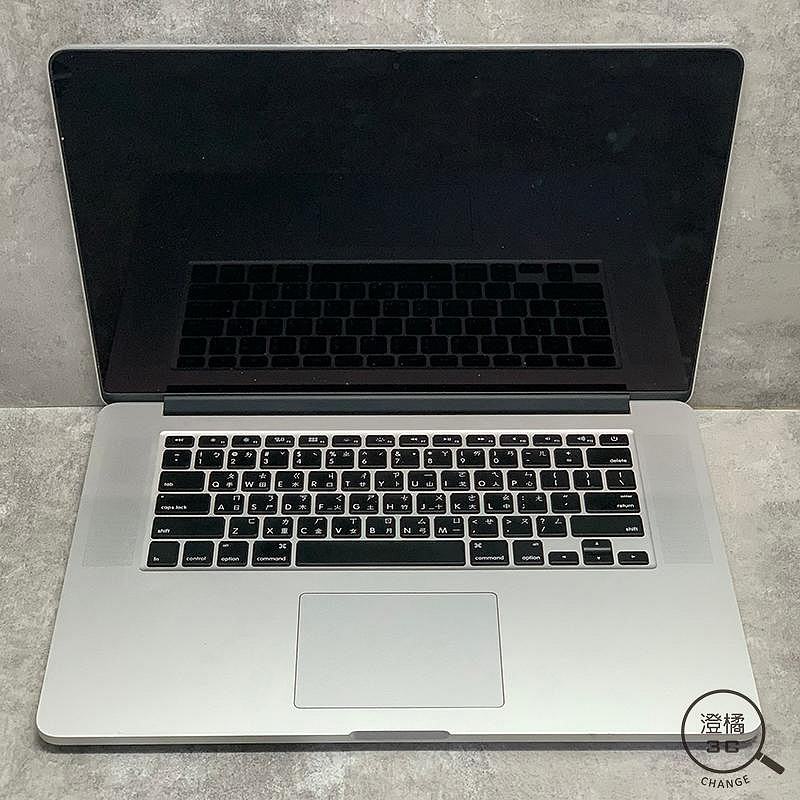 『澄橘』Macbook PRO 15吋 2015 I7-2.8/16G/256GB 瑕疵品 銀《二手 無盒》A65072