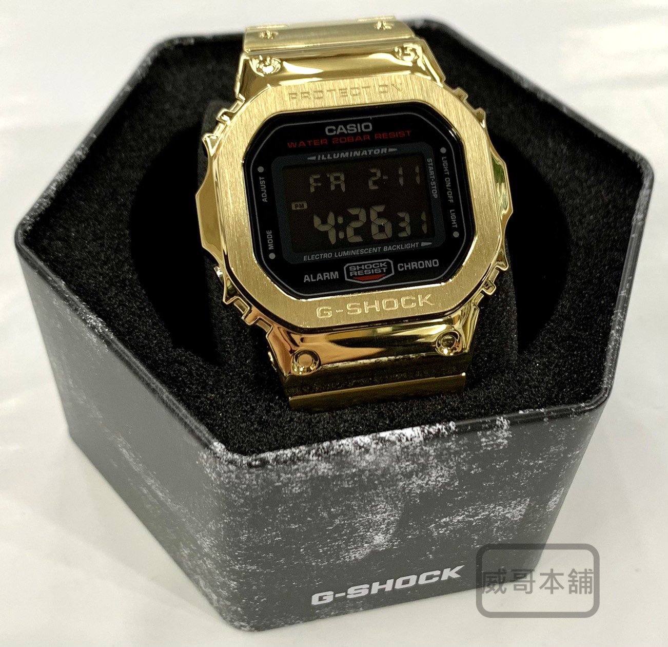 威哥本舖】G-Shock 全新不鏽鋼改裝實品DW-5600改裝DW-5600HR 已改含錶