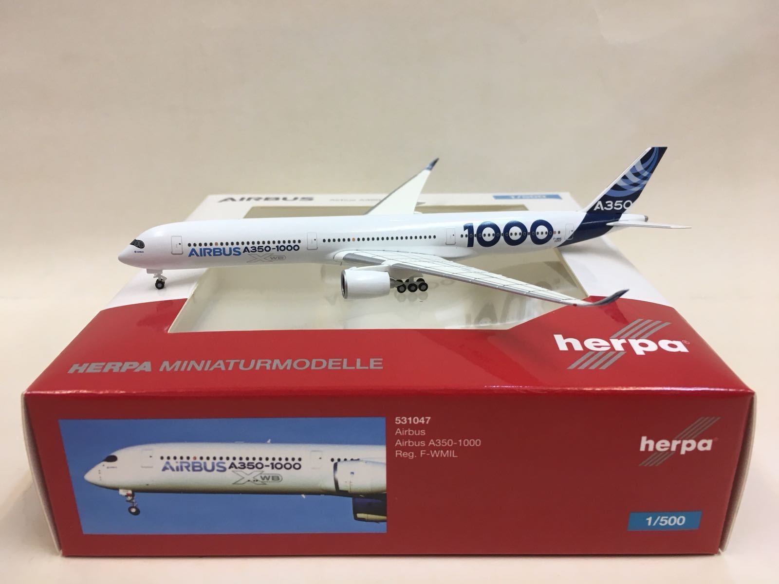 1/500 Herpa 金屬Airbus A350-1000 F-WMIL 531047 | Yahoo奇摩拍賣