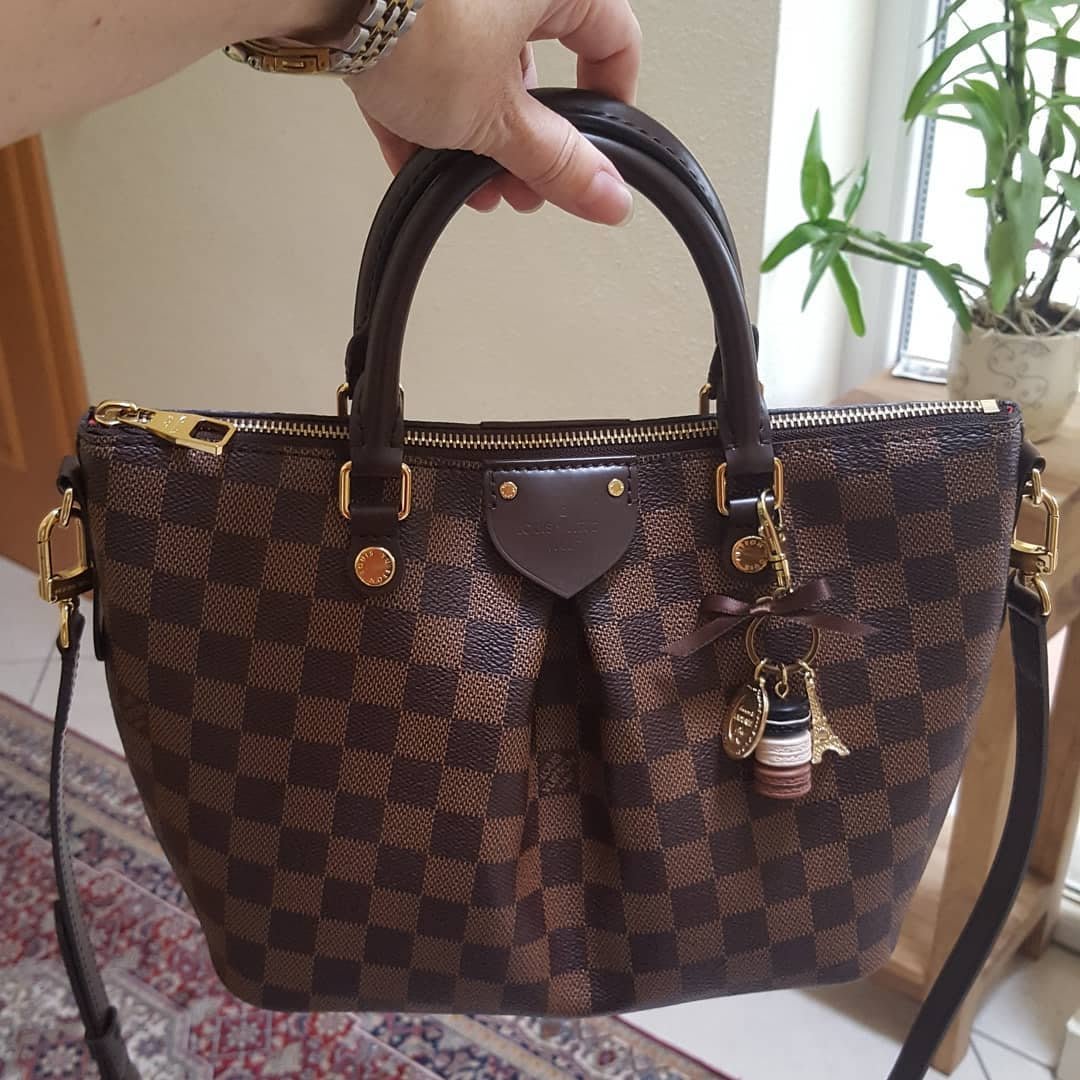 Replica Louis Vuitton N41545 Siena PM Tote Bag Damier Ebene Canvas For Sale