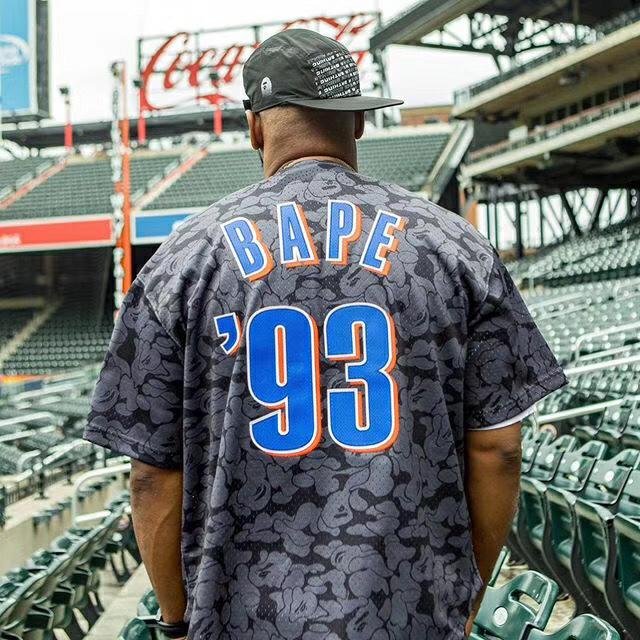 Bape, Shirts, Bape X Mitchell Ness Mets Jersey