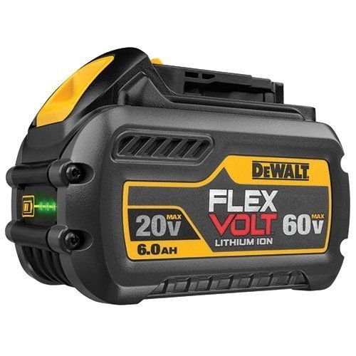 【歐洲進口工具】Dewalt得偉 20V DCB206 6AH 60V/20V電量顯示原廠電池(18V適用) 一年保固