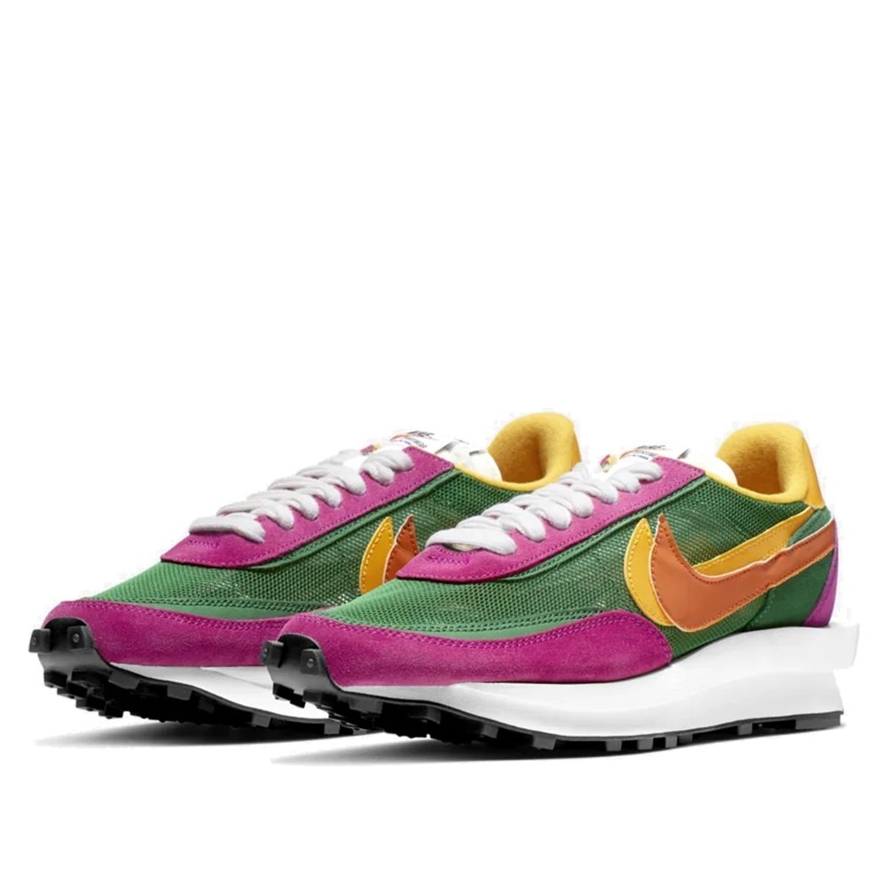 A-KAY0】NIKE X SACAI LD WAFFLE PINE GREEN 綠紫黃【BV0073-301