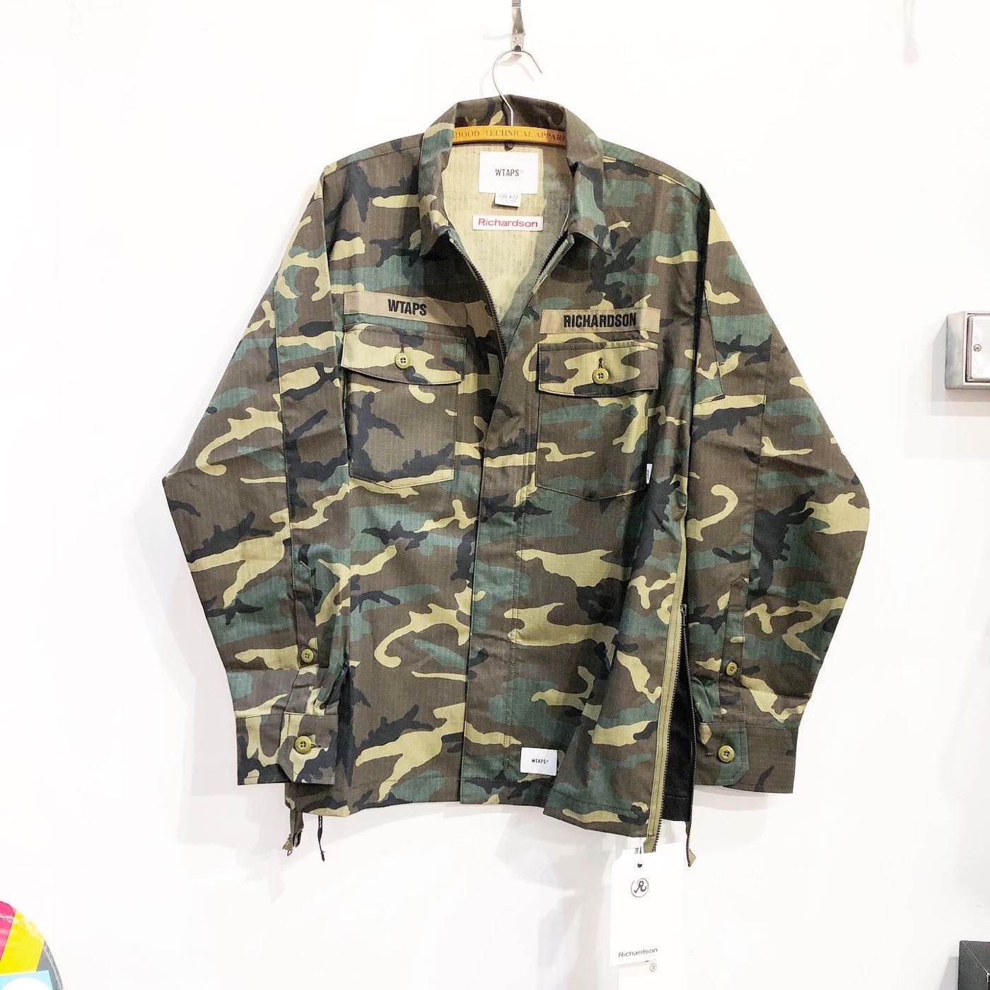 希望商店】WTAPS x RICHARDSON BUDS LS 20AW 非目錄款迷彩兩袋軍衫