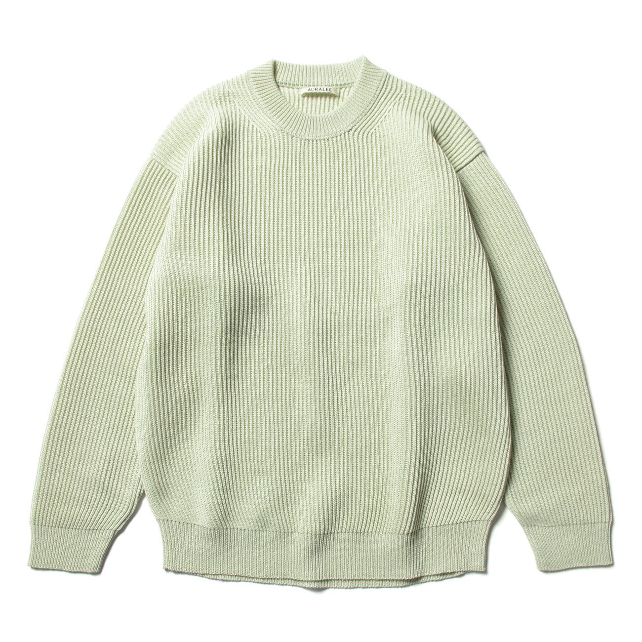 21SS AURALEE HEMP RIB KNIT BIG P/O - Light Green size:4 | Yahoo