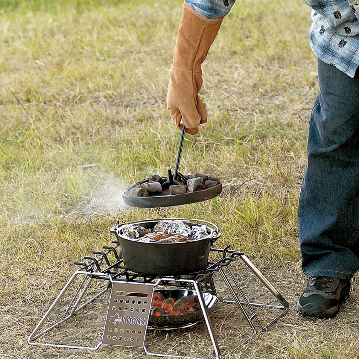 日本LOGOS│81062204 BBQ專用皮手套│隔熱手套荷蘭鍋手套防燙手套│德