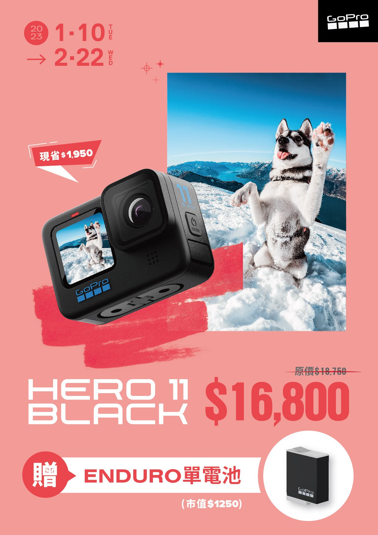 現貨供應中】高雄數位光學GOPRO HERO 11 BLACK 運動相機運動攝影機忠欣