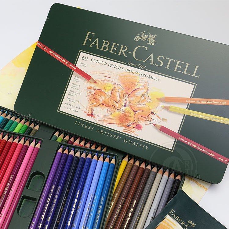 ART小舖』Faber-Castell 德國輝柏ARTISTS藝術家綠盒60色油性彩色鉛筆單 