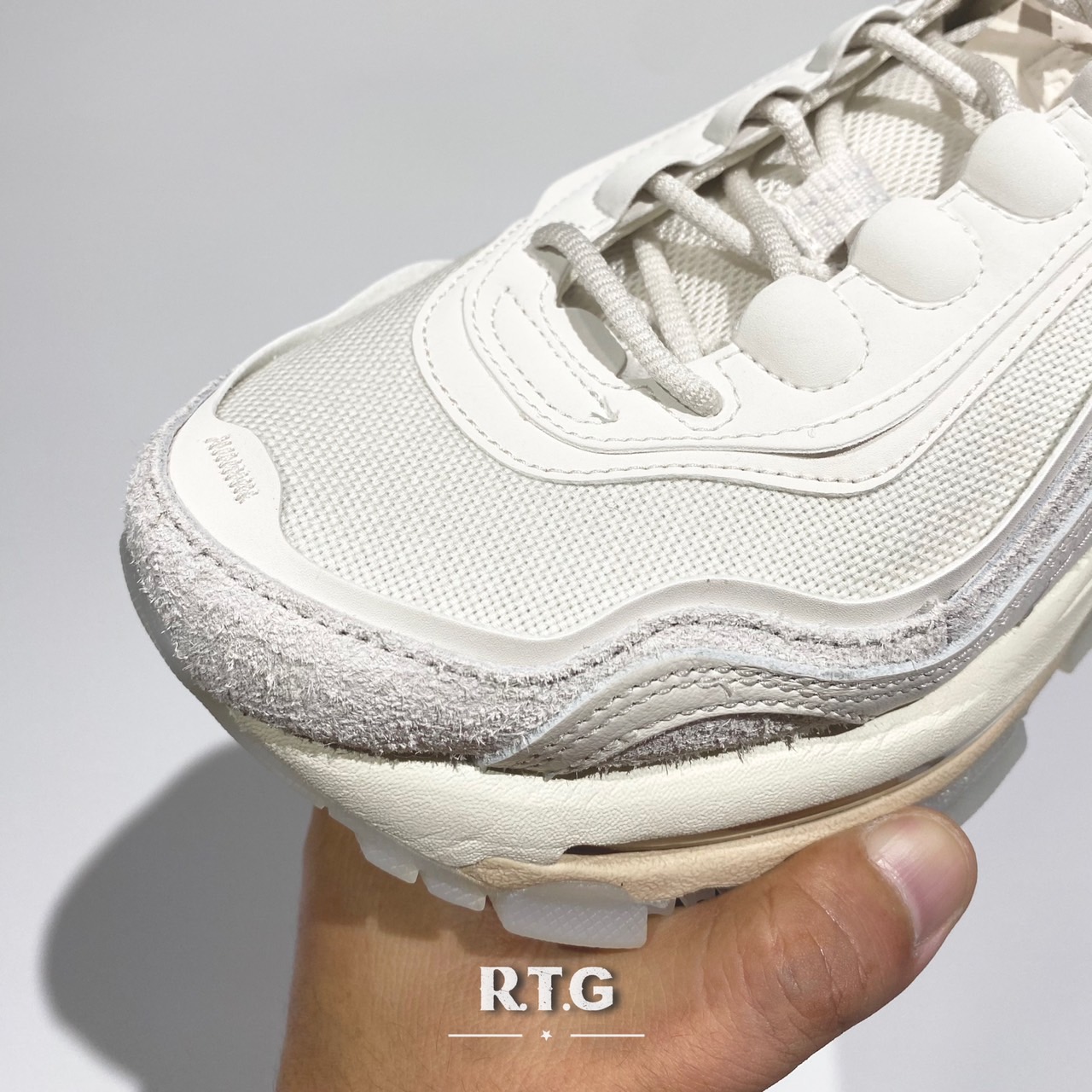 RTG】NIKE W AIR MAX 97 FUTURA 象牙白復古全氣墊子彈拼接女鞋FB4496