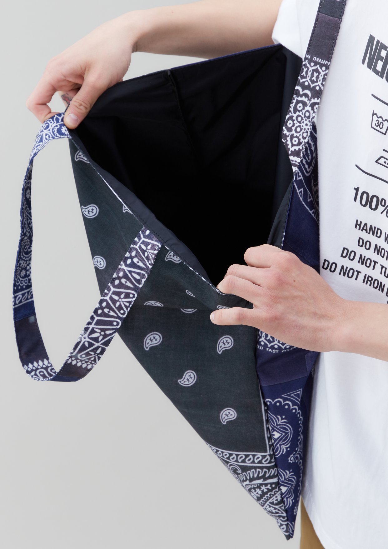 日貨代購CITY】2021AW NEIGHBORHOOD BANDANA CHOPPED TOTE 變形蟲托特