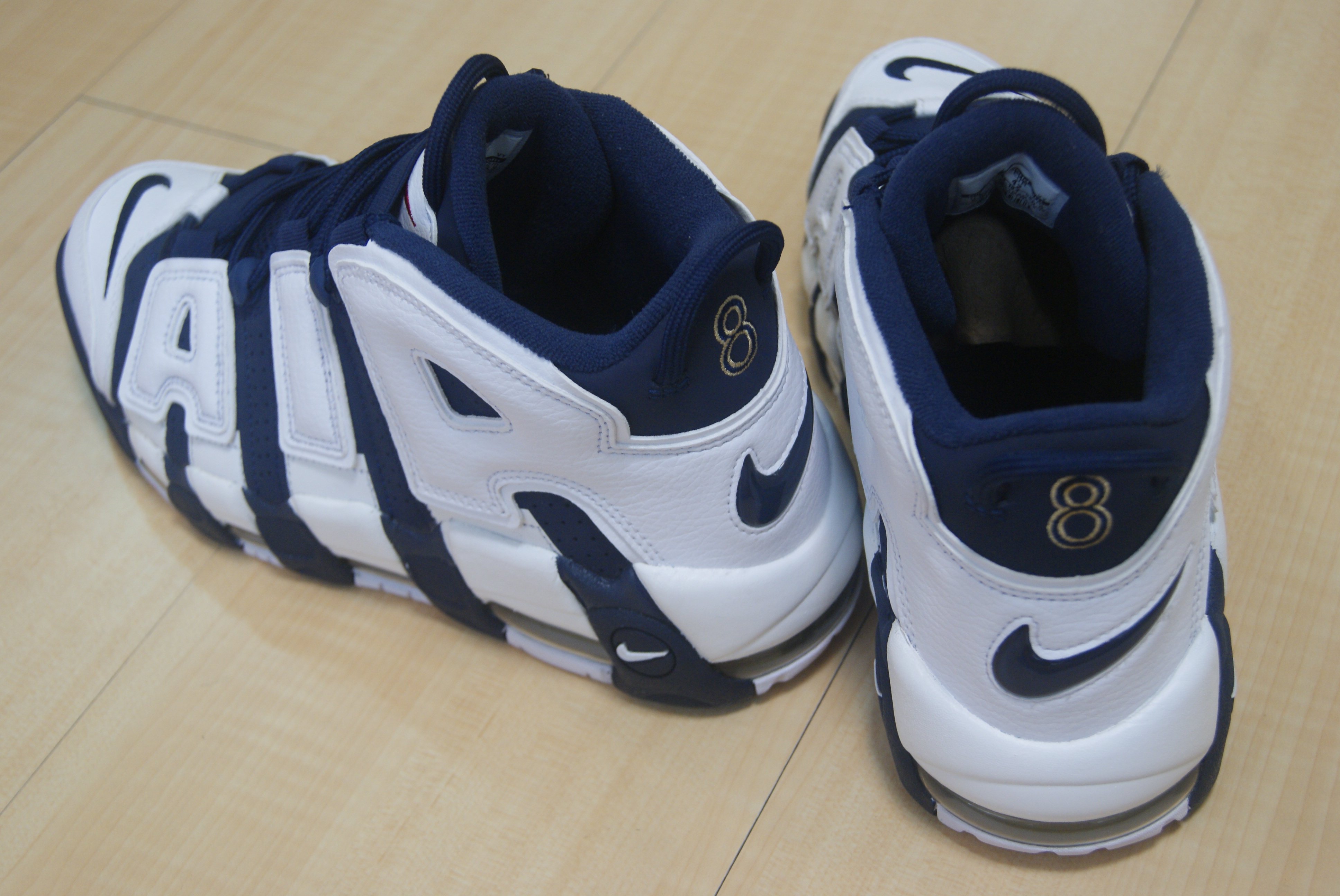 台灣公司貨Nike Air More Uptempo Olympic奧運藍白配色大AIR第2人皮朋