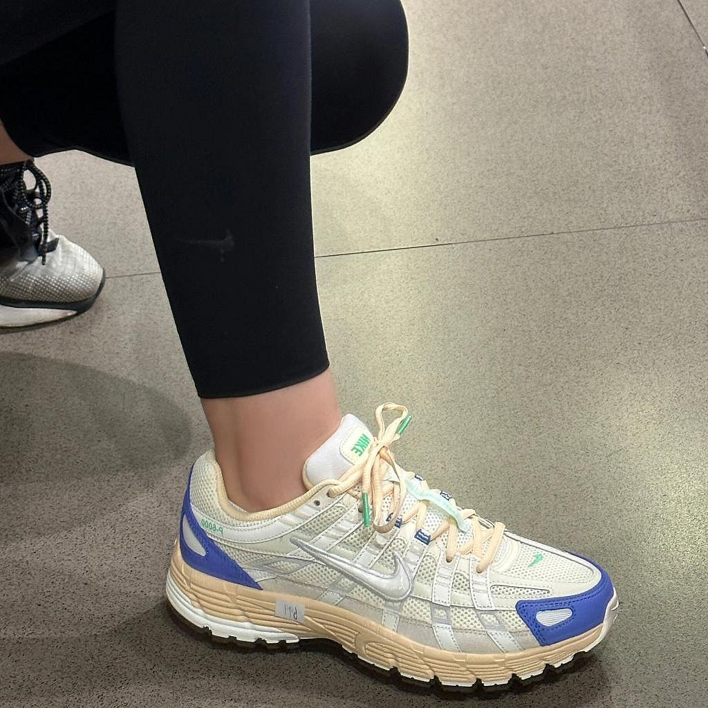 Nike P6000 新款米藍色 男女同款 慢跑鞋 休閒寫 運動鞋 復古 韓版 FJ5443113