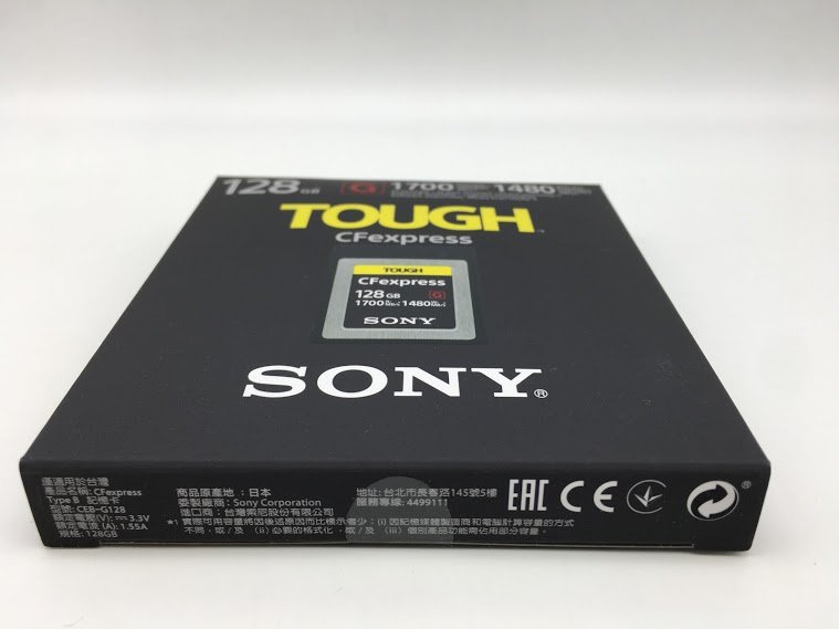 全新Sony CEB-G128 CFexpress Type-B 超高速記憶卡128GB 1700MB/s 公司