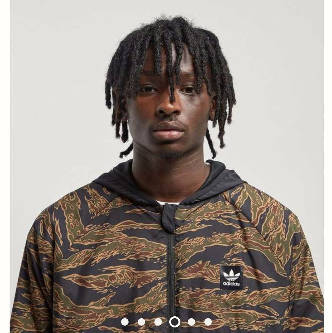 Adidas originals tiger sale camouflage windbreaker jacket