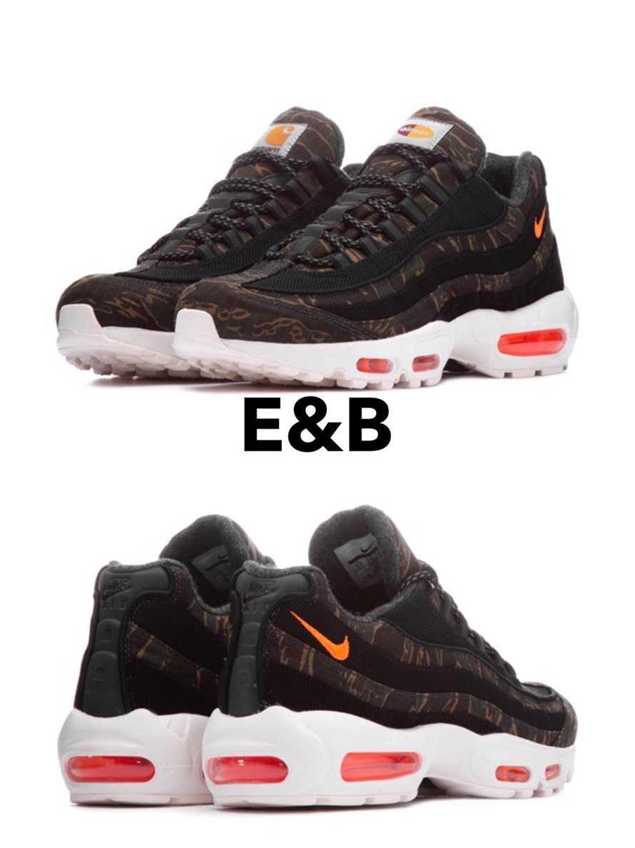 全新Carhartt WIP x Nike Air Max 95 AV3866-001 虎斑迷彩US7