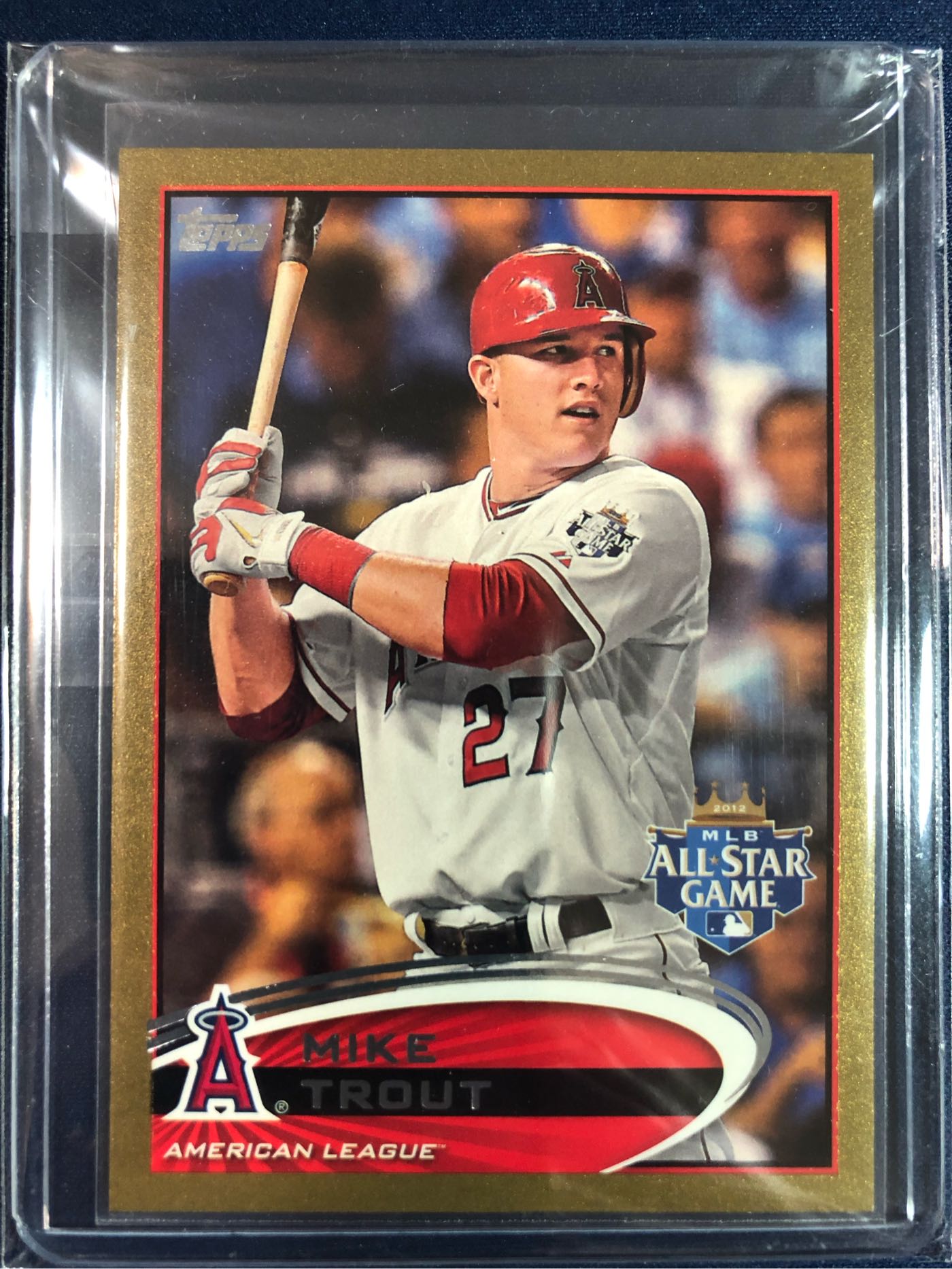 2012 Topps update Mike Trout All Star Game Gold 限量2012張#US144