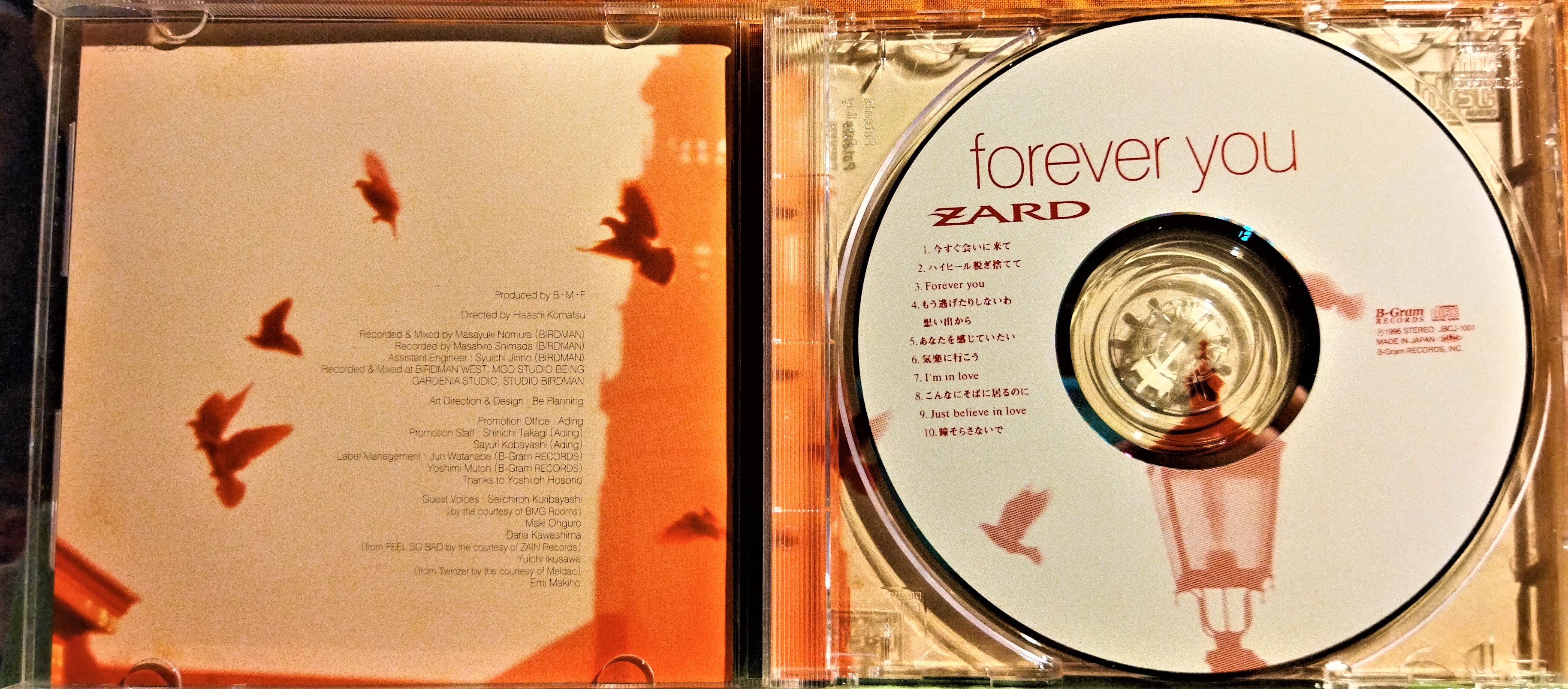 ZARD ~ forever you -- 日版已拆近全新, 附側標, CD光滑如鏡子, 如照片毫無刮傷