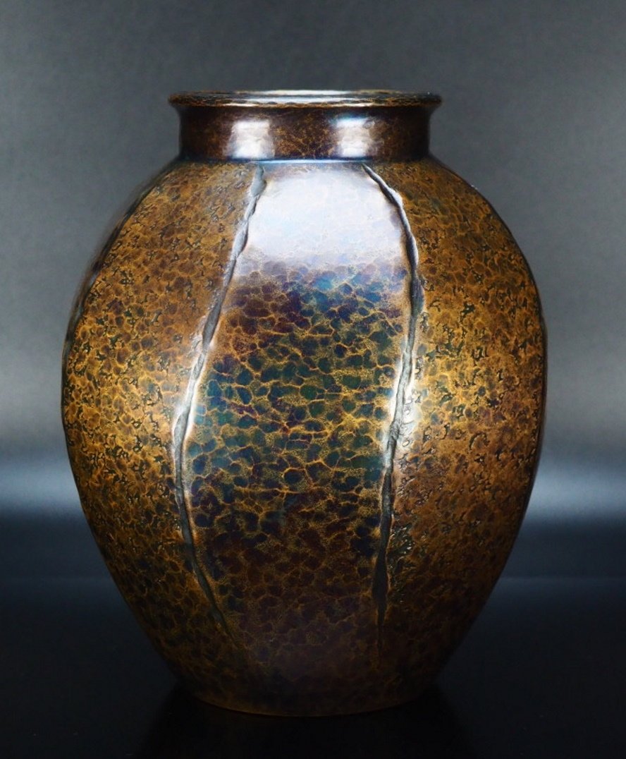 茶太初] 日本玉川堂古色錘肌銅花瓶| Yahoo奇摩拍賣