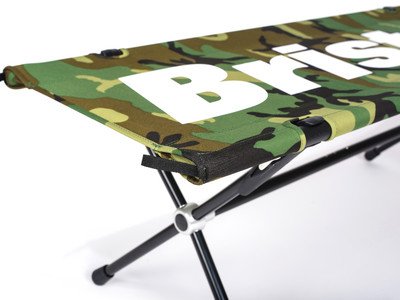 收藏出清)F.C.Real Bristol HELINOX EMBLEM FOLDING BENCH 迷彩FCRB