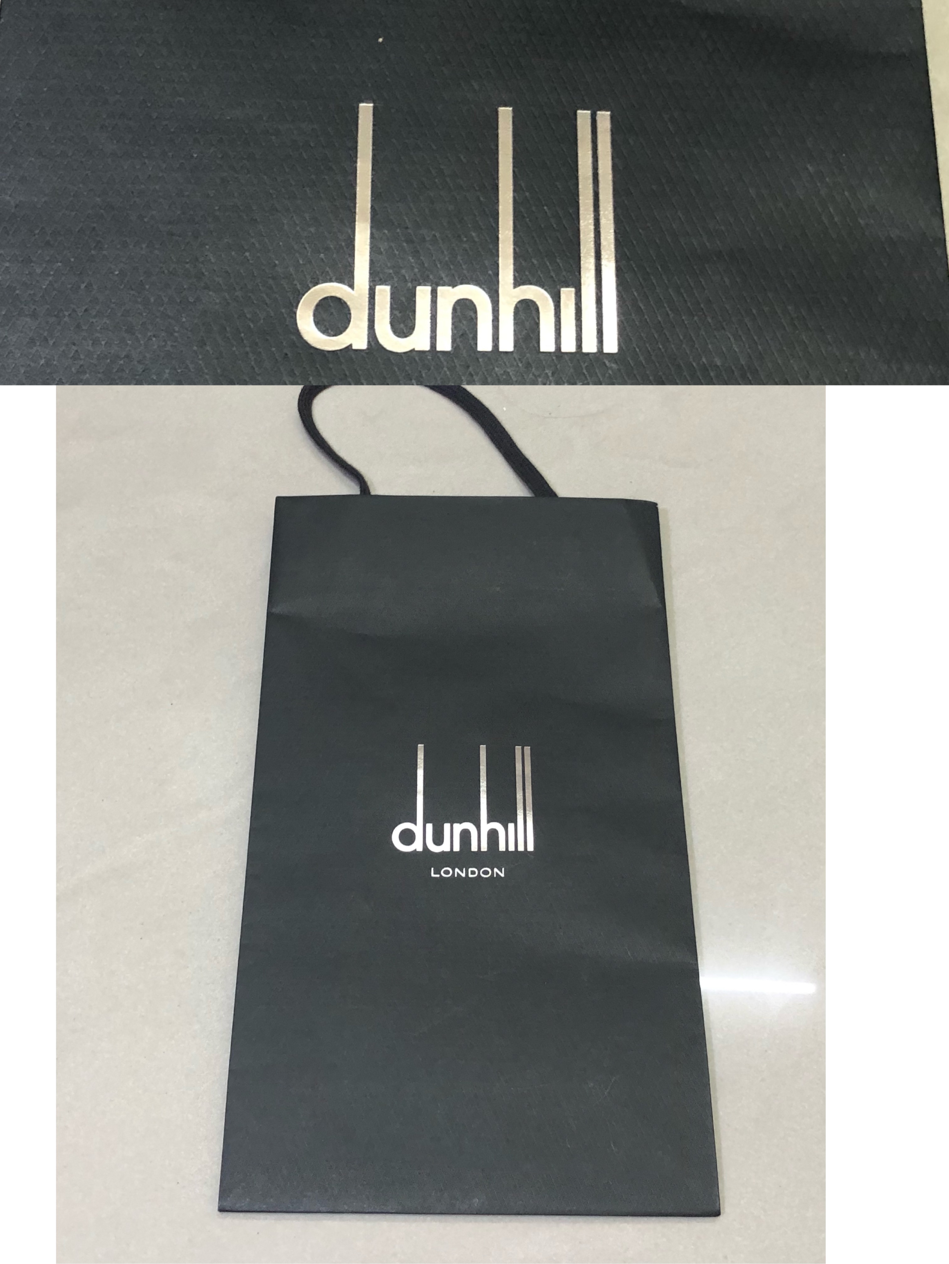 Dunhill 登喜路dunhill 紙袋提袋香水袋子名牌精品袋原廠帶回尺寸