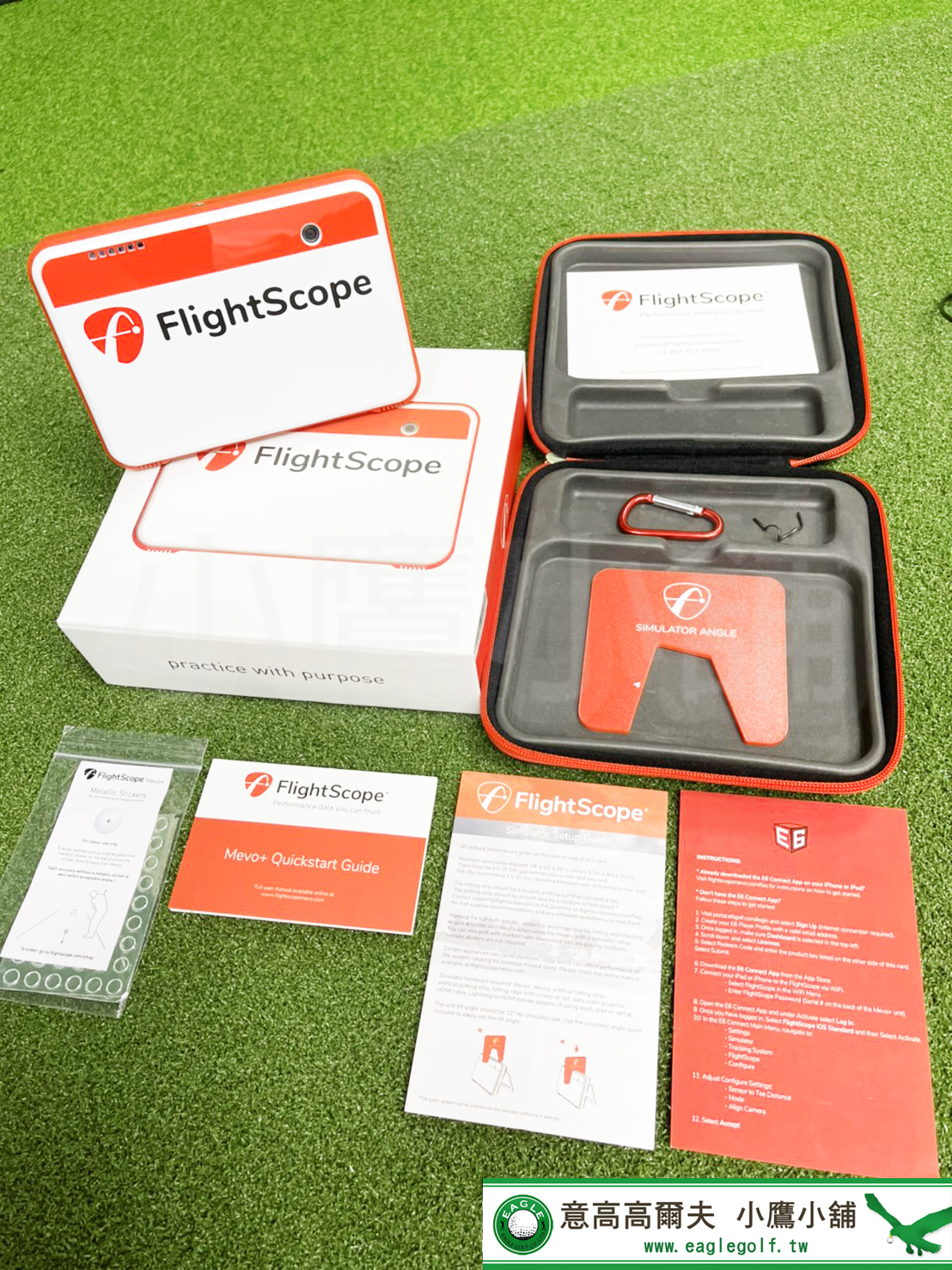 預訂優惠[小鷹小舖] FlightScope mevo+ Launch Monitor 彈道追蹤器開放