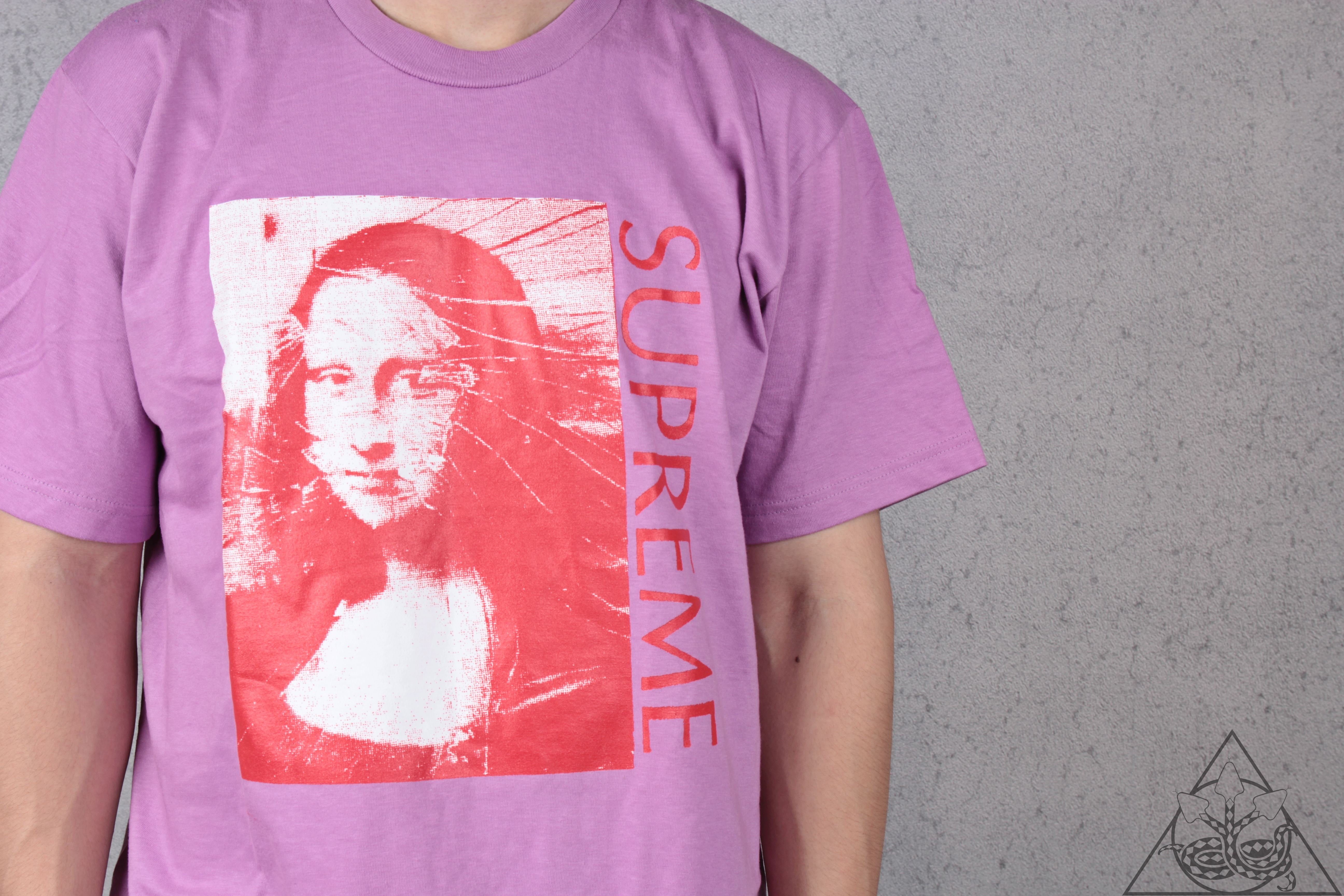 紫 M supreme Monna Lisa tee Tシャツ 18SS 正規