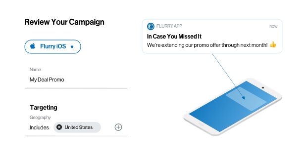 Flurry push campaign form