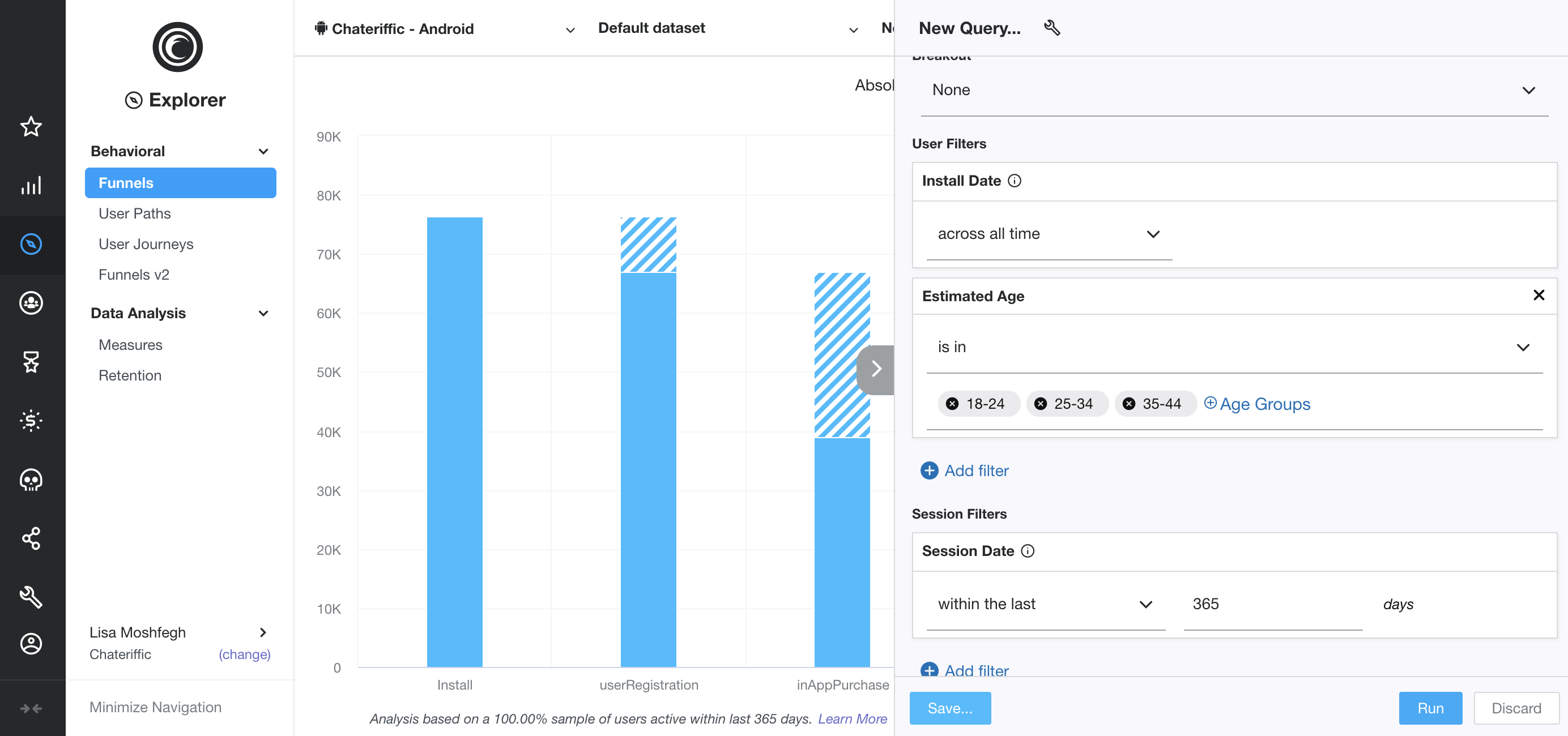 Conversion Funnel Analysis with Filters