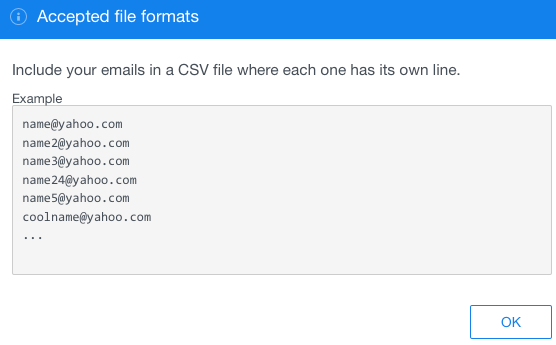 accepted file formats