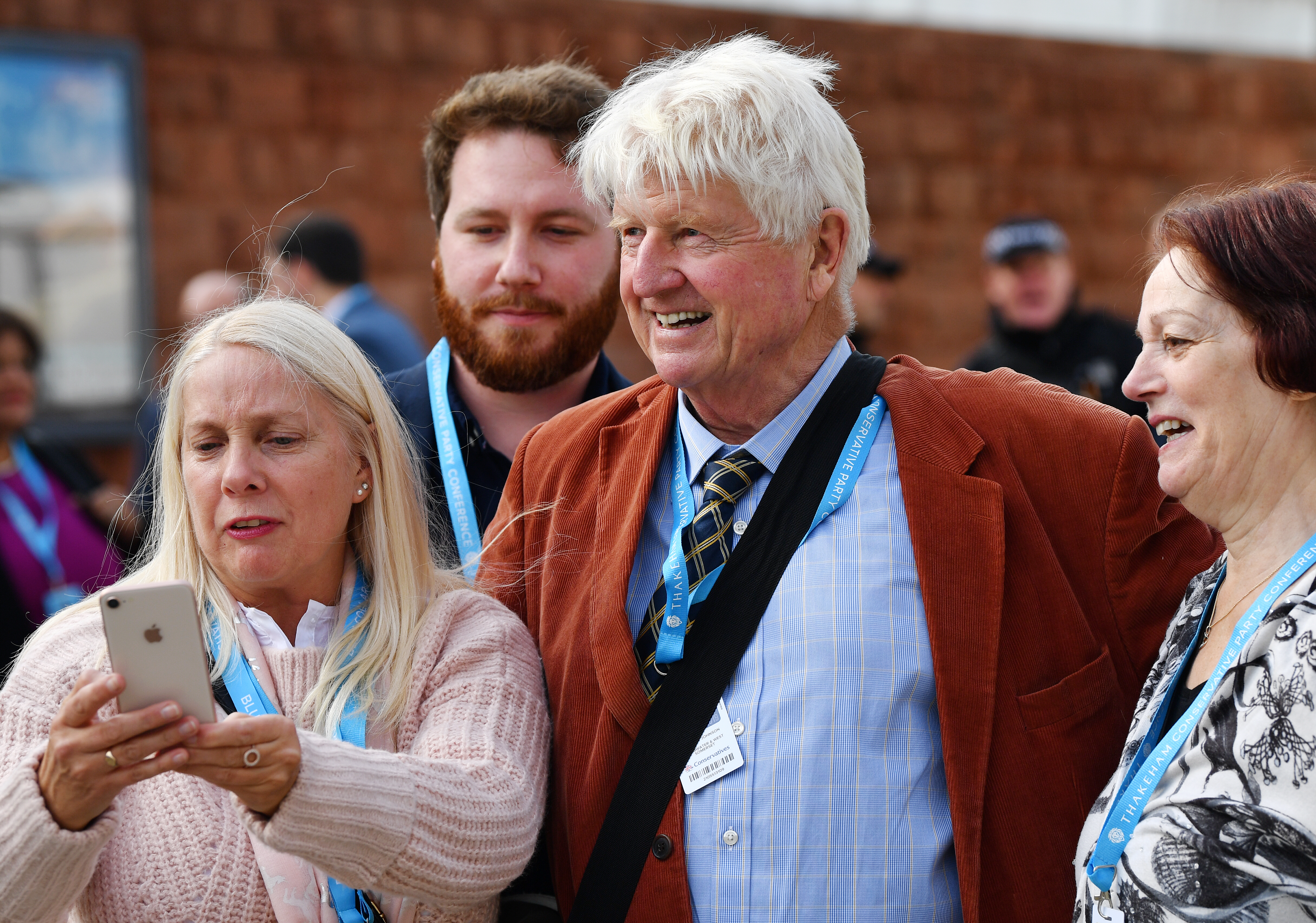MANCHESTER, ENGLAND - OCTOBER 01: Father of Prime Minister Boris Johnson, Stanley Johnson, is seen on the third day of the Conservative Party Conference at Manchester Central on October 1, 2019 in Manchester, England. Despite Parliament voting against a government motion to award a recess, Conservative Party Conference still goes ahead. Parliament will continue with its business for the duration. (Photo by Jeff J Mitchell/Getty Images)