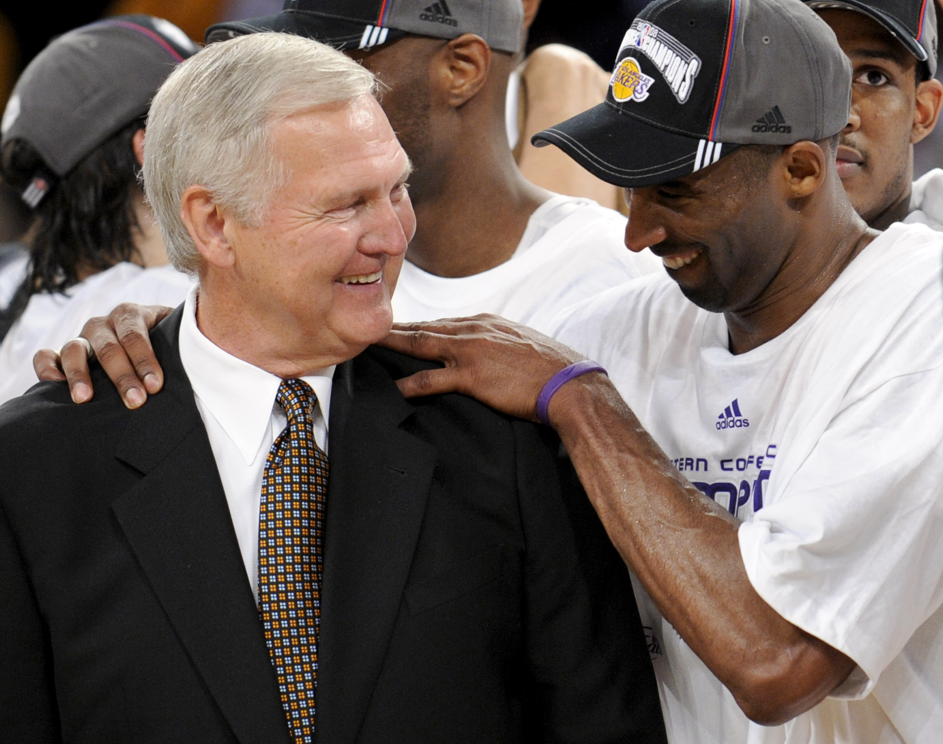 Kobe Bryant Jerry West Tearfully Remembers Lakers Great