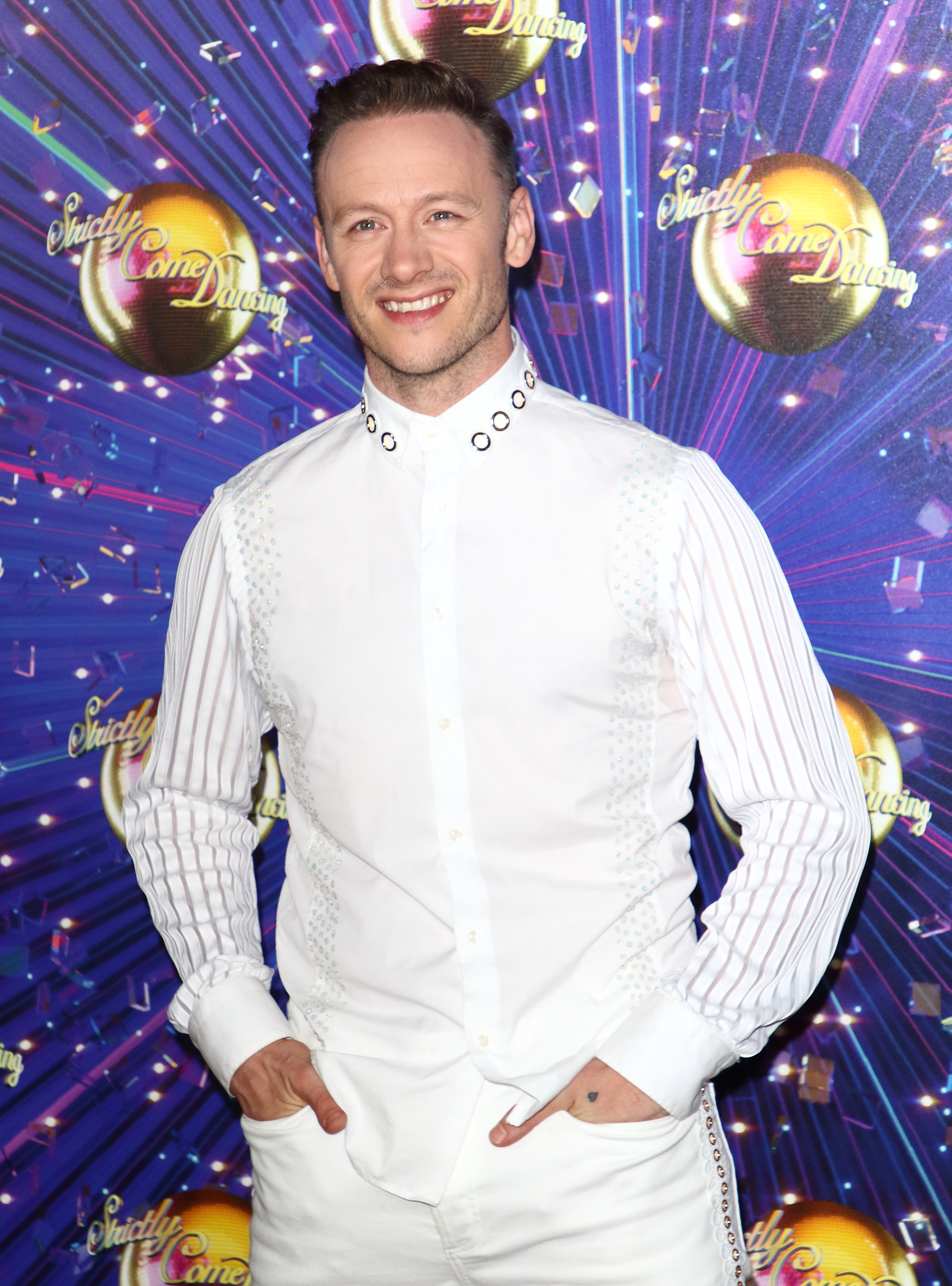LONDON, UNITED KINGDOM - 2019/08/26: Kevin Clifton at the Strictly Come Dancing Launch at BBC Broadcasting House in London. (Photo by Keith Mayhew/SOPA Images/LightRocket via Getty Images)